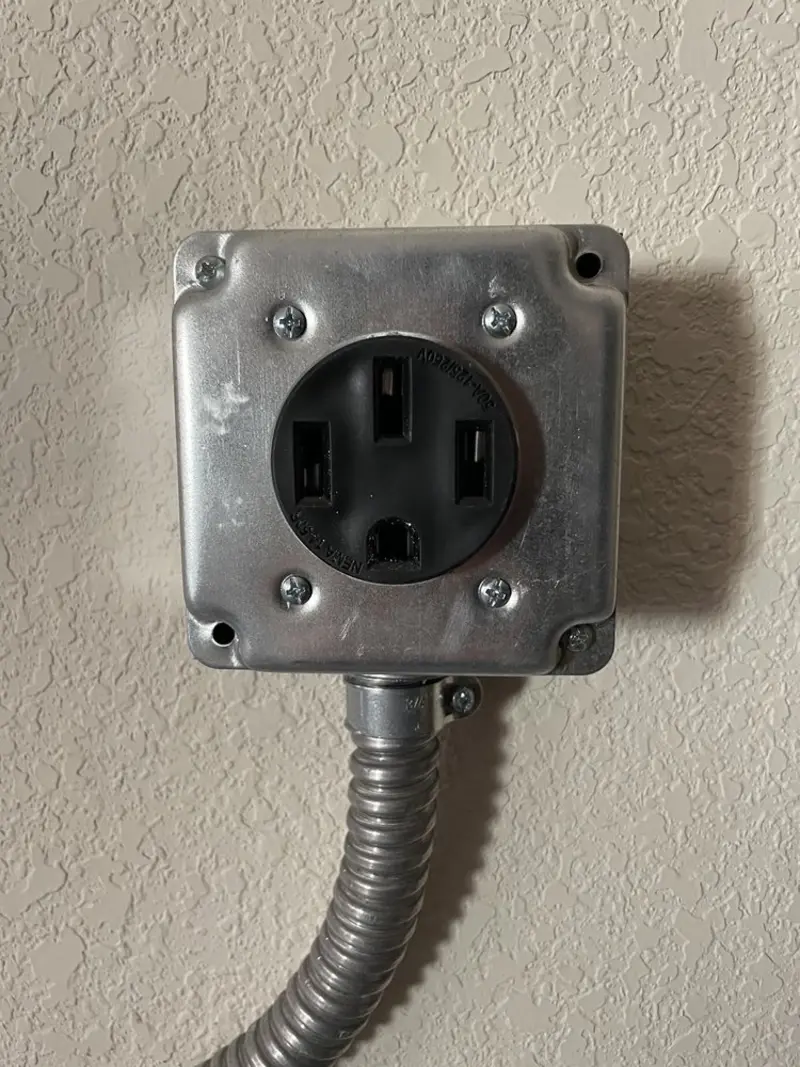 NEMA 14-50 outlet installed for Smart Home Electrical in Sleepy Eye